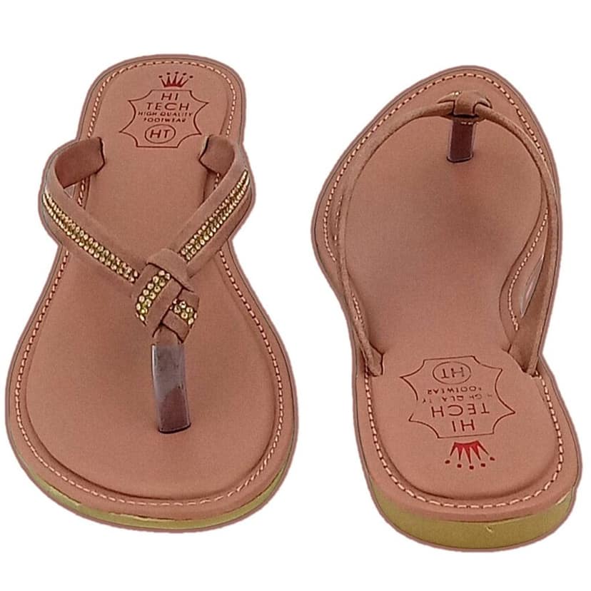 LEGS GO Women's V-Shape Fancy Slipper Flat Sandal| Daily Use Casual Wear Slippers | Trendy Comfortable Soft Slippers view 4