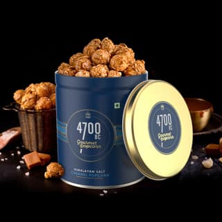 4700BC Himalayan Salt Caramel Popcorn, Tin, 125g