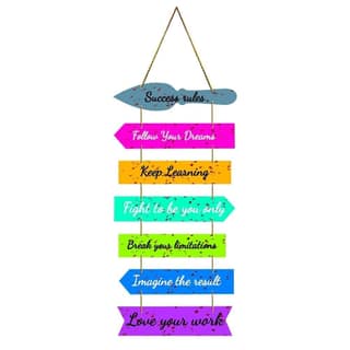Charmor Success rules Decorative Wall Hanging Decoration for Home | Living Room | Garden | Wall Decoration (WH3414)