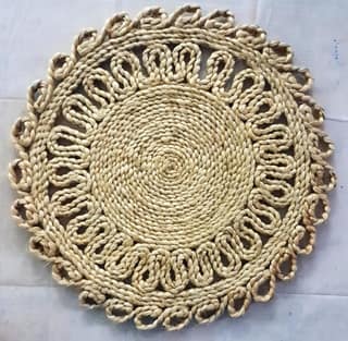 Jute Mat Dining Table