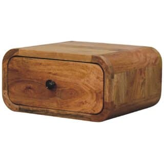 Avora Mini Wall-Mounted Oak-ish 1 Drawer Nightstand
