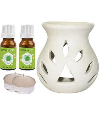 Peepalcomm Ceramic Aroma Oils & Diffusers Set - Pack of 5