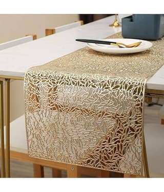PVC 6 Seater Table Runner ( 150 cm x 33 cm ) Single - Gold
