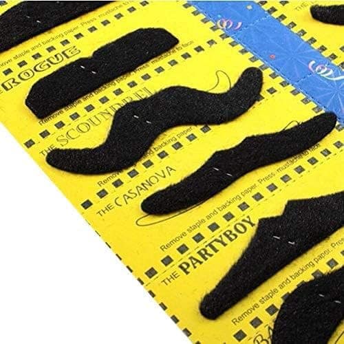 Nawani Halloween Fake Moustache - Pack of six view 2