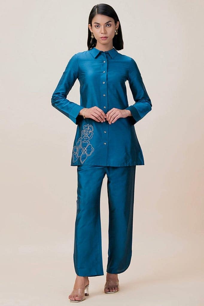 Designer Shirt Style Kurta Set (Copy) view 4