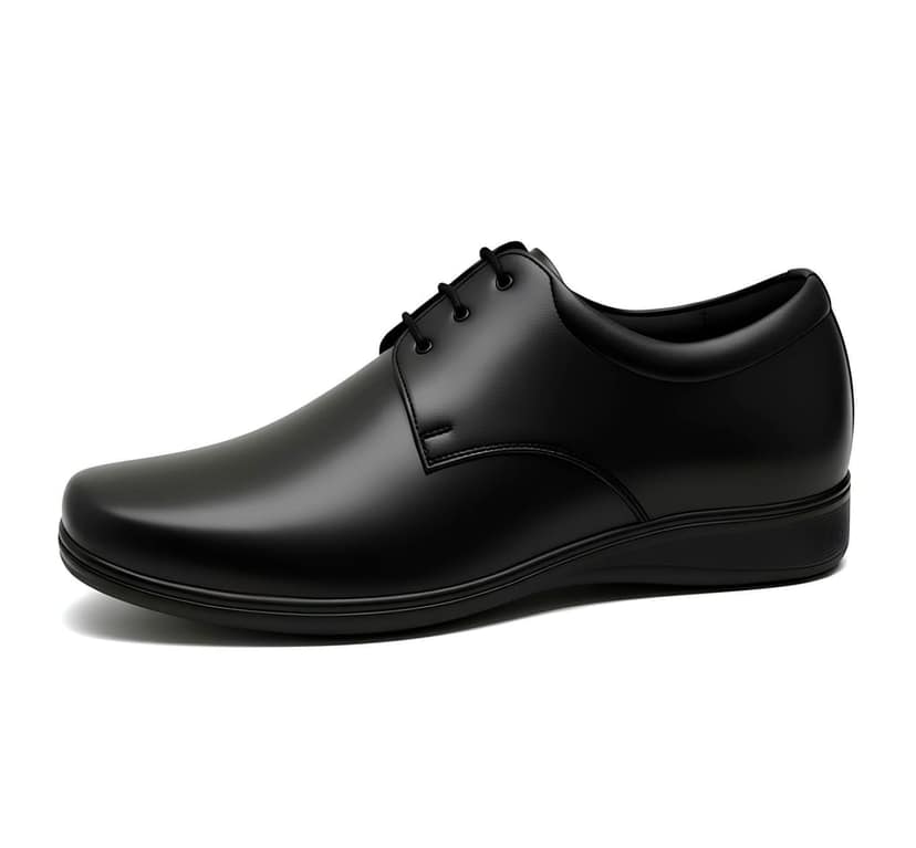 WUGO::Latest Premium Men Formal Shoes | Classic Black Derby Lace-Up Office Wear Footwear | Stylish Comfortable Business Shoes with Durable Sole for Men’s & Boys view 5