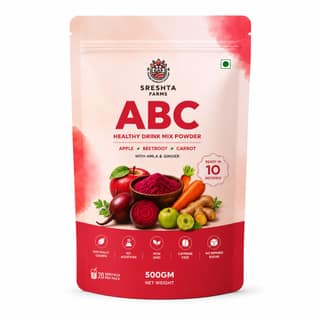 Sreshta Farms ABC Powder (Apple Beetroot Carrot) – Natural Immunity Booster & Daily Nutrition Mix | No Added Sugar | (500gm)