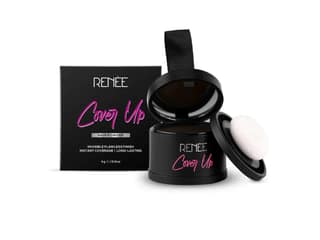 RENEE Cover-Up Hair Powder, Helps Cover Grey Roots & Bald Spots Instantly, Highly Pigmented, For Fuller and Denser Hair, Long-Lasting & Natural Matte Finish, Super Fine Powder for Precise and Flawless Application, 4gm - Brown