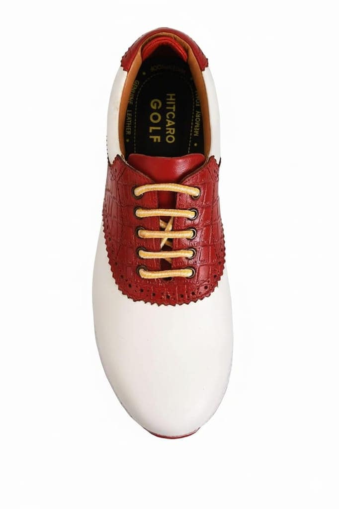 HITCARO Men Proffessional Leather Golf Shoes | Lace-Up | Phylon Sole |Waterproof | Comfortable | Breathable | Sports Shoes view 4