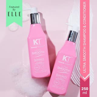 KT Professional Ultra Smooth Shampoo & Conditioner, For Stronger, Moisture-Infused Hair - 250ml Each