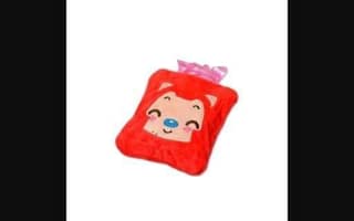 Ali Shipping Pink small Hot Water Bag with Cover for Pain Relief, Neck, Shoulder Pain and Hand, Feet Warmer, Menstrual Cramps.