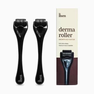 ForMen Growth Activator Facial Roller for Skin & Hair Care | 540 (0.5 mm) Titanium Micro-needles | Reduces Acne Scars, Promotes Skin Aging & Hair Growth | For Men & Women - Pack of 2 ForMen Growth Activator Facial Roller for Skin & Hair Care | 540 (0.5 m