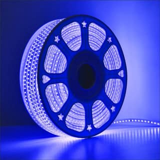 SPARKWORLD LED Rope Light Blue | Waterproof Flexible Strip for Decoration, Outdoor, Balcony, Garden, Festival Lighting | Size: 35 M