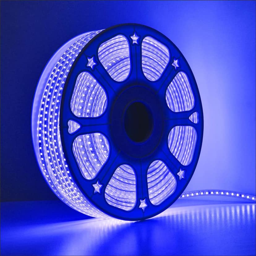 SPARKWORLD LED Rope Light Blue | Waterproof Flexible Strip for Decoration, Outdoor, Balcony, Garden, Festival Lighting | Size: 35 M