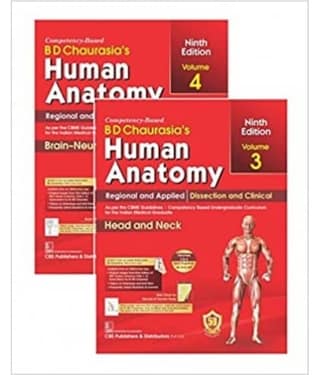 BD Chaurasia's Human Anatomy, (Volumes 3 &4) 9th Edition