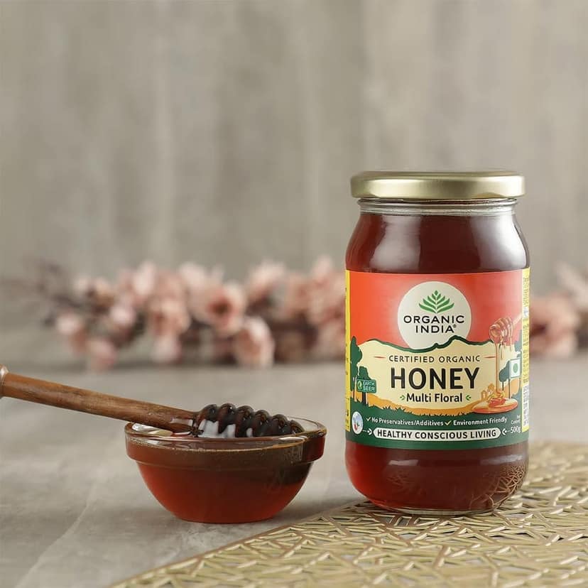 Organic India Himalayan Multi Floral Honey, 500g, 100% Pure, Natural & Organic Honey view 4