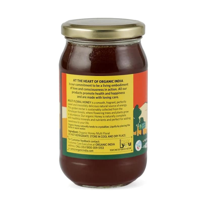 Organic India Himalayan Multi Floral Honey, 500g, 100% Pure, Natural & Organic Honey view 5