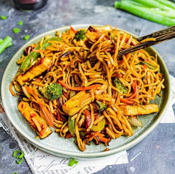 Paneer noodles