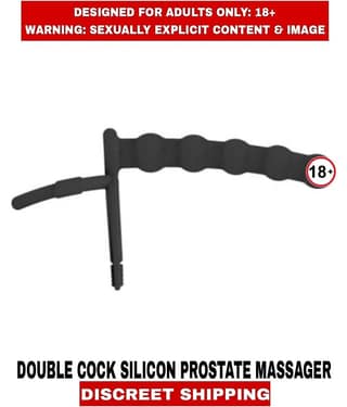 MALE ADULT SEX TOYS DOUBLE COCK Dildo DONG Penis COCK RING STRAP ON ANAL TOYS For Men