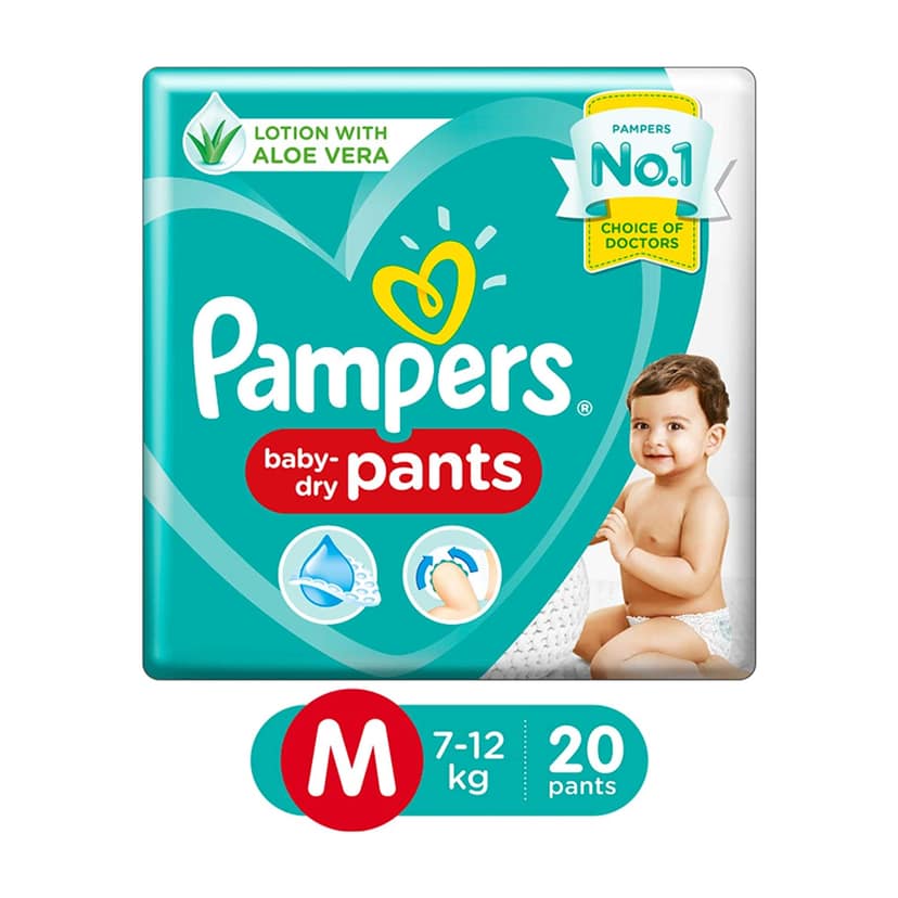 Pampers New Medium Size Diaper Pants, 20 Pcs view 2