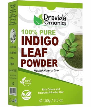Dravida Organics Indigo Powder for black hair Henna 100 g