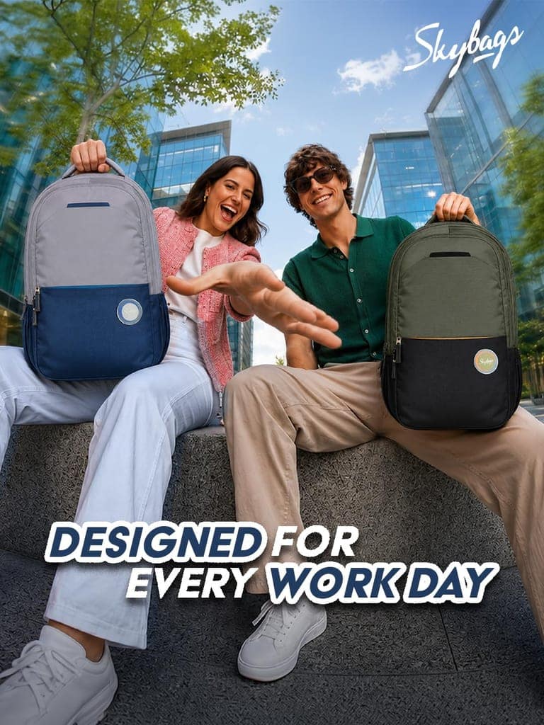 Metro Office Laptop Backpack for Men & Women | 30L Backpack with Rain Cover & Laptop Compartment | Office Backpack view 2