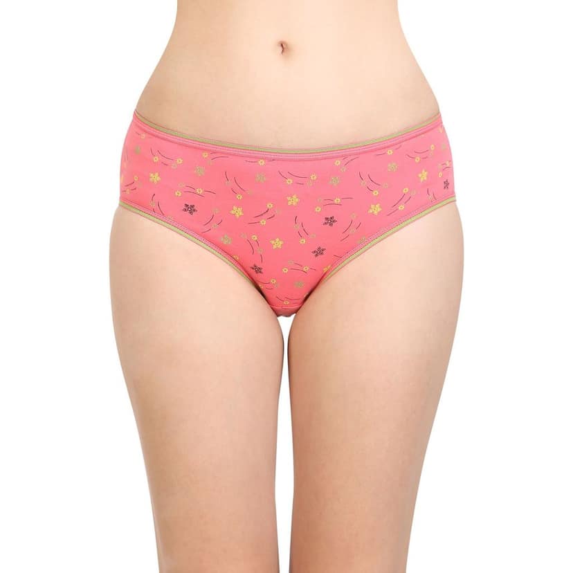 Bodycare women's combed cotton assorted Hipster Panty Pack of 6 ( E300D ) view 4