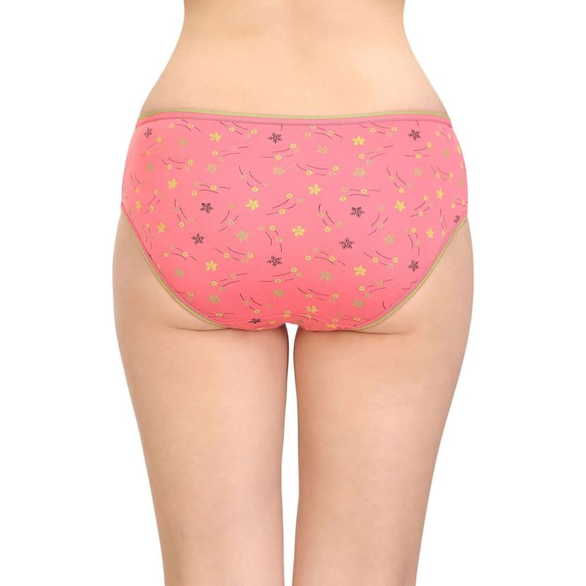 Bodycare women's combed cotton assorted Hipster Panty Pack of 6 ( E300D ) view 6