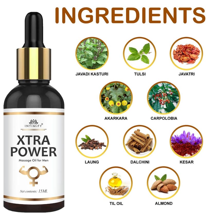 Intimify Xtra Power Oil for Extra Pleasure, Stamina & Power, Increase Size and Thickness, Increase Hardness view 5