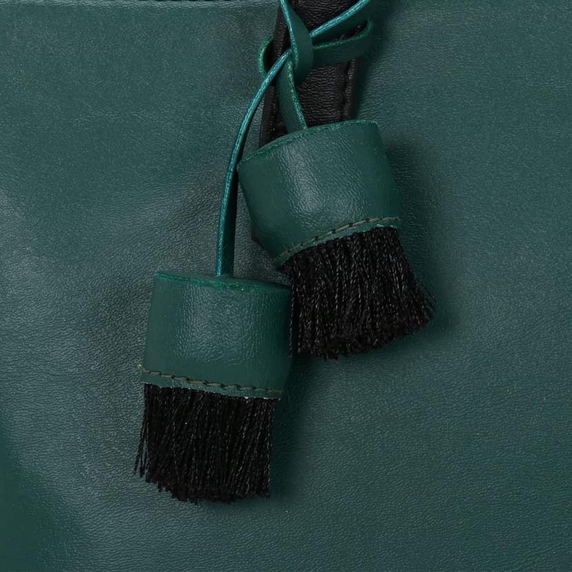 Vdesi Solid Green Tote view 2