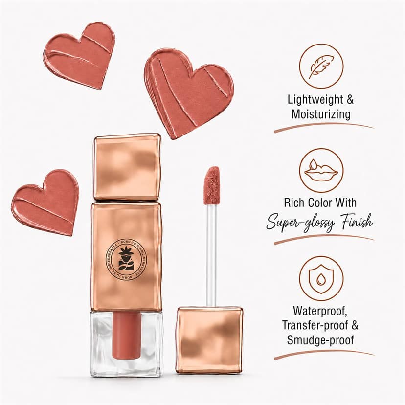 BOBI Velvet Matte Liquid Lipstick, Shade_8 POP (2.5 ml) view 4