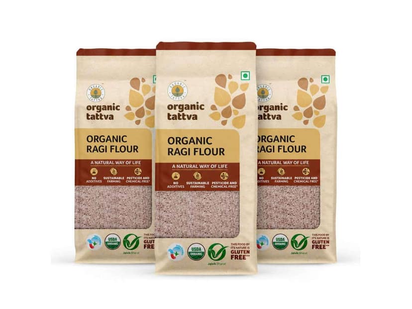 Organic Ragi Flour 1500g - (500g X Pack of 3)