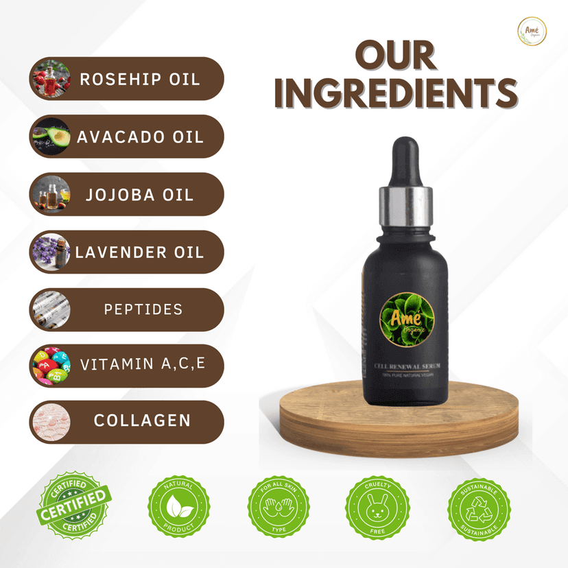 Ame Organic™ | Serum | Cell Renewal Serum | 30ml view 4