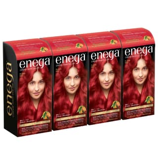 Enega Flame Red Hair Color Cream 150ml | No Ammonia | With Argan Oil and Green Tea Extract | Nourishing and Long Lasting