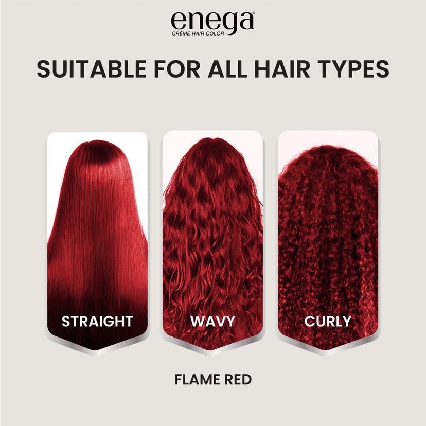Enega Flame Red Hair Color Cream 150ml | No Ammonia | With Argan Oil and Green Tea Extract | Nourishing and Long Lasting view 5