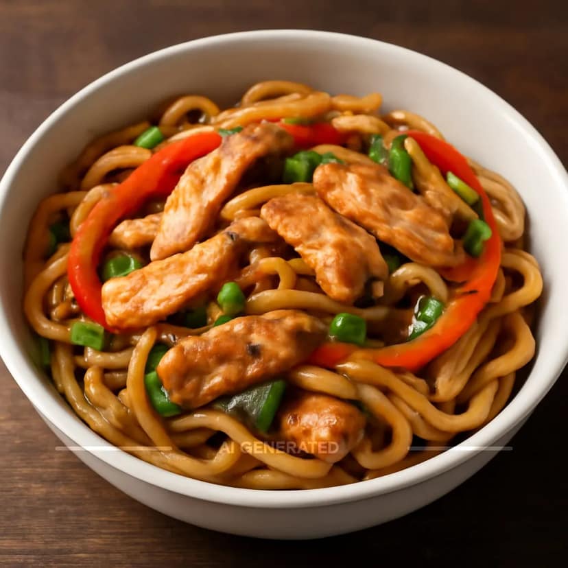 Chicken Udon Noodles