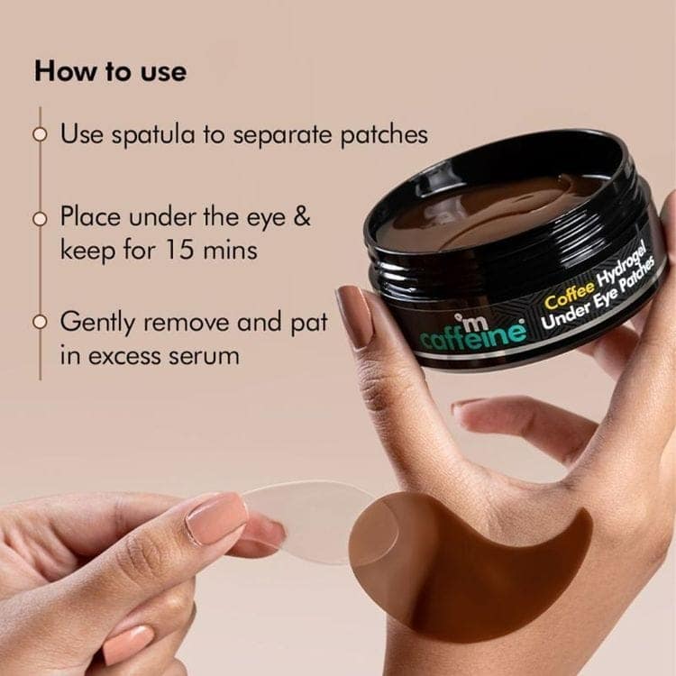 MCaffeine Coffee Hydrogel Under Eye Patches for Dark Circles with Hyaluronic Acid - 30 Pairs (30 Pair) view 5