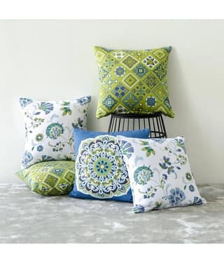 Aazeem Set of 5 Polyester Cushion Covers 40X40 cm (16X16)
