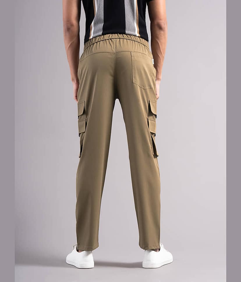 Paul Street Regular Men's Formal Trouser - Olive ( Pack of 1 ) view 2