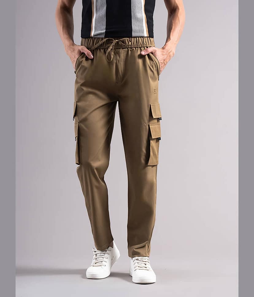 Paul Street Regular Men's Formal Trouser - Olive ( Pack of 1 ) view 3