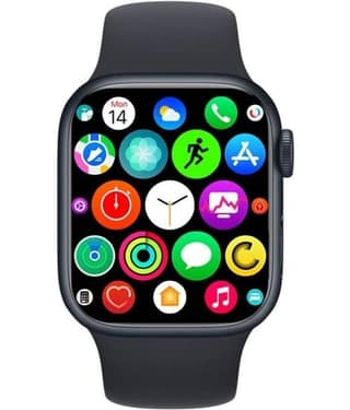 COREGENIX Watch-8 Large Display Black Smart Watch