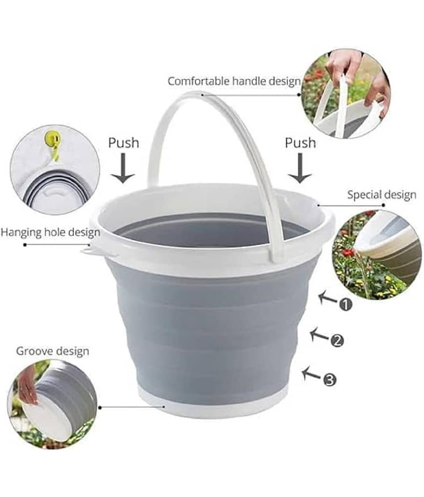 Foldable Silicone Bucket (5 L) view 2