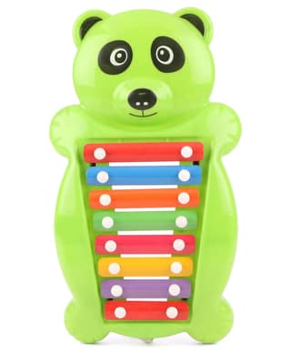 Vibrant Green Panda Xylophone Musical Toy for Kids