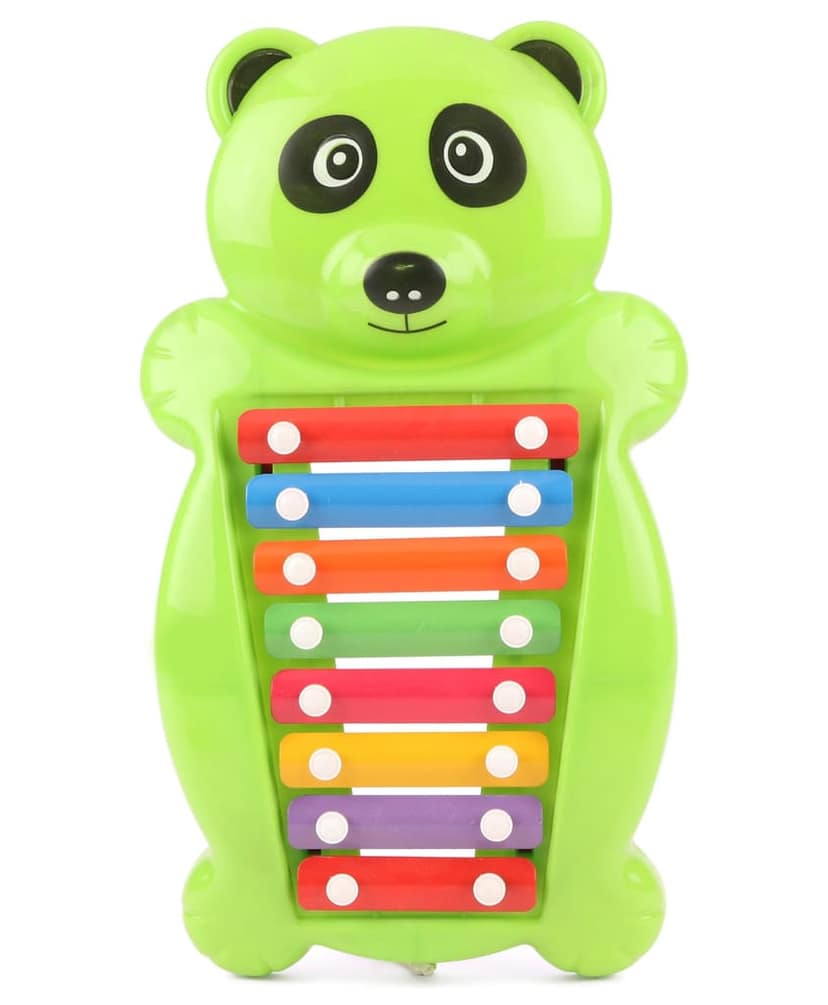 Vibrant Green Panda Xylophone Musical Toy for Kids