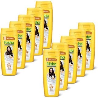 Nisha Shampoo for Healthy Hair Nutritive solutions for Women & Men Egg (Pack OF 10) (1800 ml)