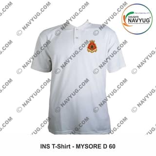 ArmyNavyAir INS Delhi T-Shirt (XXL) | Premium Embroidered Navy Crest | Casual Defence Wear