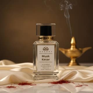 Essent Perfumes Musk Kesar Eau de Parfum (EDP) – Musk Saffron Warm Spicy Long Lasting Perfume – Unisex Fragrance