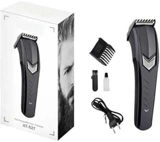 AT-527 Professional Corded/Cordless Electric Trimmer for Men & Women Trimmer 60 min Runtime 1 Length Settings (Black)