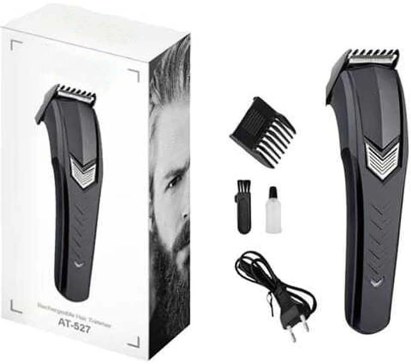 AT-527 Professional Corded/Cordless Electric Trimmer for Men & Women Trimmer 60 min Runtime 1 Length Settings (Black)