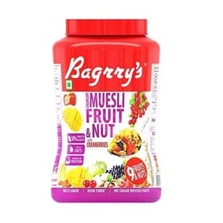 Bagrry's Crunchy Fruit and Nut with Cranberries Muesli 1 Kg